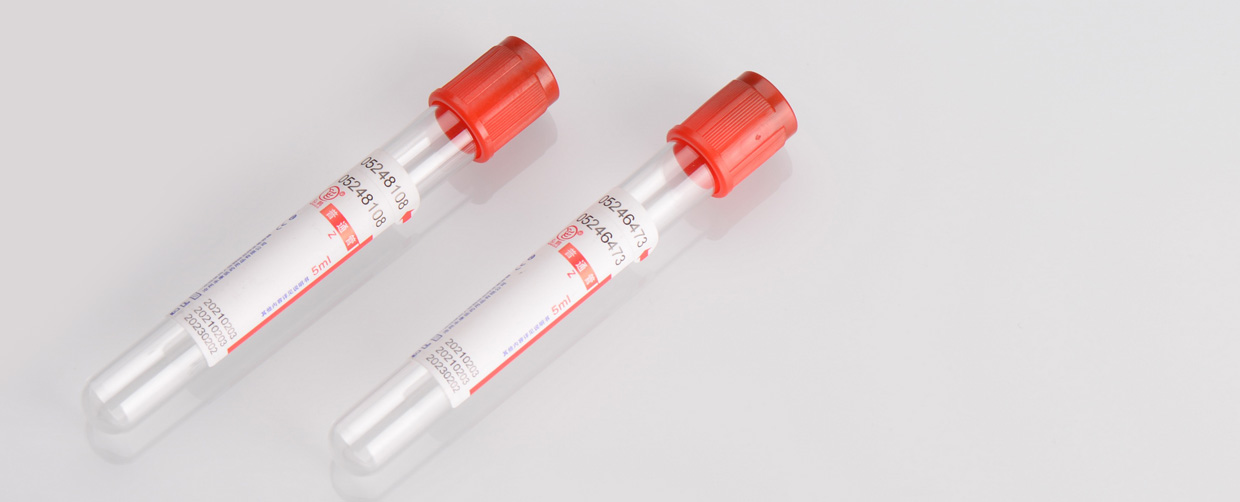 plain red blood collection tube